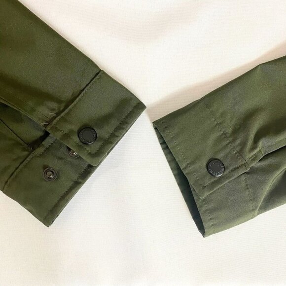 LEVI'S MEN'S OLIVE GREEN WATERPROOF ARCTIC CLOTH RAINCOAT - S - Picture 11 of 13